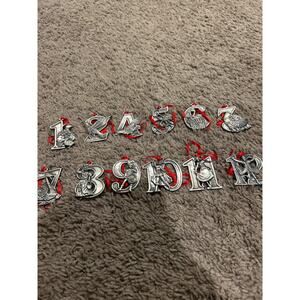 Elder Beerman 12 days of Christmas Pewter Ornaments